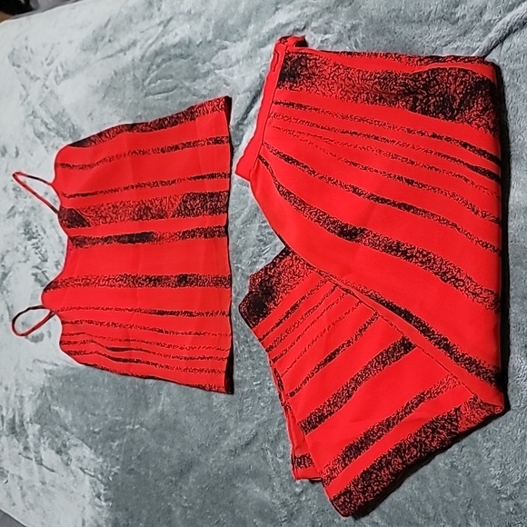 Marjorie Hamilton Red Striped Three Piece Set - Picture 9 of 11